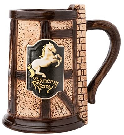 Grupo Erik Bierkrug 900 ml Der Herr der Ringe - Krug Herr der Ringe Bierseidel Handbemalt - Herr der Ringe Fanartikel - Offizielle Lizenz