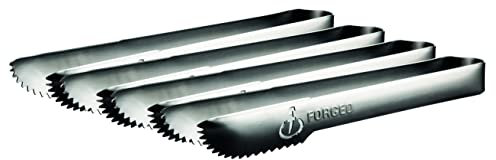 Forged Churrasco Grillzange, servierzange, 6er pack, edelstahl