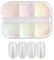 Chrome Aurora Holographic Nail Powder - 6 Grids, Mirror Effect Shell Powder, DIY Nail Art Decoration