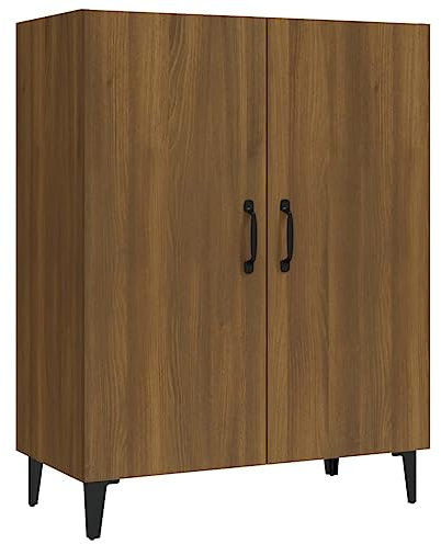 vidaXL Buffet Armoire de Rangement Meuble de Rangement Armoire Latérale Salle de Séjour Salon Intérieur Chêne Marron 70x34x90 cm Bois d'Ingénierie