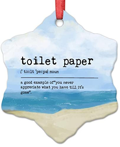 Weihnachtsschmuck Toilettenpapier Definition Weihnachtsdekorationen für Baum Toilettenpapier Inspirierendes Zitat Personalisierte Weihnachtsschmuck 2022 Lustiges Souvenir Weihnachtsbaum Anhänger