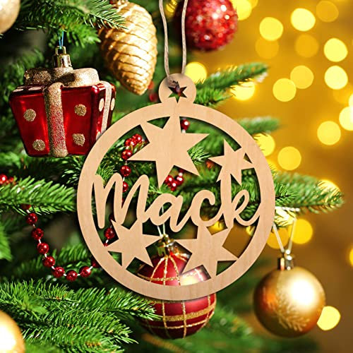 Personalisierte Weihnachtskugel Vorname Ihrer Wahl Aus Holz Einzigartiges Geschenk Weihnachtsbaumschmuck Benutzerdefinierte Ihr Name Weihnachtsschmuck Für Ihren Liebhaber Weihnachtsbaumschmuck