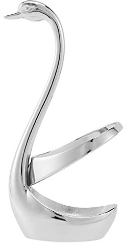 Josenidny Port-Tenedor y soporte para cucharas de acero inoxidable, juego de vajilla de decoración para herramientas de cocina, soporte de cisne para cubiertos, mejor para San Valentín/boda