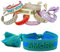 LS-LebenStil Exklusives Statement Armband Quasten besticktes Boho Canvas Webarmband (Amore Blau/Grün)