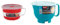 Décor Microsafe EasyHeat Bowl | Microwave-Safe Plastic Jug With Lid for Noodles, Soup & Porridge | Large Gravy Jug With Handle - Teal 2000ml