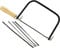 Masterpart Coping Fret Saw Wooden Handle Steel Metal Frame 5 Blades 32 TPI 24 TPI 18 TPI