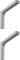 Coppia Staffe Reggimensola in Metallo Rivestito - Staffe Angolari Mensole a Parete - Supporto a L Mensole - Compresa di Viti Fissaggio e Copertura in PVC Colorato (24 cm, Bianco)