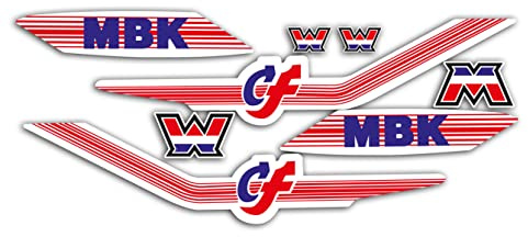 Sticker-Set Motobecane MBK 51 CF zum Dekorieren Ihres Motorrads wie damals (komplettes Deko-Set)