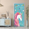 Türfolie Türtapete Türposter Selbstklebend 3D Fototapete Klebefolie Tür Mit Motiv Türaufkleber Kinderzimmer Tierisches Einhorn 77 X 200 Cm