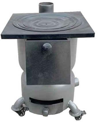 GUAWJRZDP Poêle à Bois, Cuisinière Bois Chauffage, avec Roue Mobile,Combustion complète,Facile à Utiliser,Pêche, Pique-Nique, Camping, événements en Plein air, Cuisine