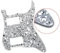 SHENGSUI Black White Shell HH Strat Pickguard Pick Guard Plate w/screws for American/Mexican Fender Standard Stratocaster