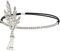 DRESHOW Art Deco 1920er Jahre Flapper Great Gatsby Blatt Hochzeit Braut Tiara Pearl Headpiece Stirnband