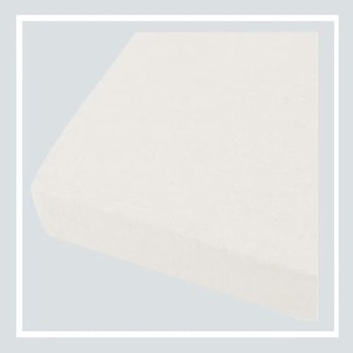 Xinwanhong 3 cm Dickes Sitzkissen Bankauflage, Bankkissen Bankauflage, Waschbare Stuhlkissen Bankpolster, Polsterauflage Auflage für Gartenmöbel, Terrasse, Weiß, 130 * 35 * 3