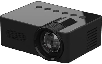Hislaves Mini proiettore protezione degli occhi Proiettore wireless Mini proiettore per la casa camera da letto Proiettore di film all'aperto portatile per uso interno ed esterno Home Theater Nero