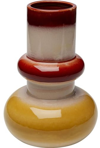 Kare Design Vase Lighthouse, Mehrfarbig, Deko Vase, Blumenvase, Keramik, handgearbeitet, Unikat, 33 cm (H)