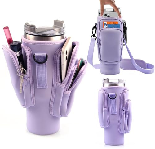 Stanley Tragetasche für Wasserflaschen mit Handyfach, 1,2 l, 3 Taschen, Violett