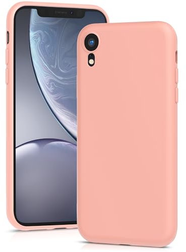 YATWIN für iPhone XR Hülle, Premium Silikon Handyhülle mit Kameraschutz, Seidig-Weicher Berühren Ultra Dünne Stoßfeste Kratzfeste Schutzhülle, Rose