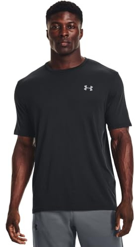 Under Armour T-shirt à manches courtes pour homme, (001) Noir / Gris Mod, Taille M