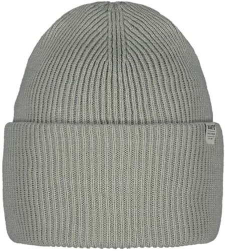 Barts Damen Haveno Beanie Baskenmütze, hellgrau, Einheitsgröße