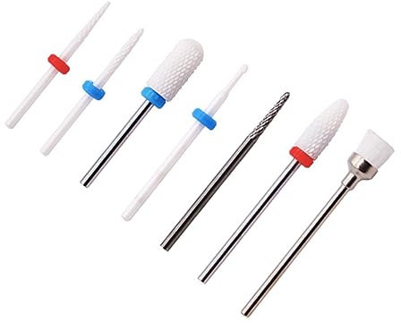 Didiseaon Diy Nail 7pc Electric Nail Drill Bits Ceramic Grinding Heads for Art Manicure