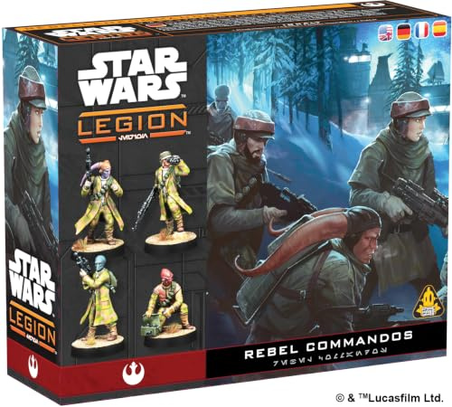 Asmodee Atomic Mass Games | Star Wars Legion: Rebel Commandos | Tabletop Miniatures Game | Ages 14+ | 2 Players | 90+ Minutes Playing Time