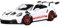 YRXIAO Modellbausatz Auto 1:64 Für Porsche 911/992 GT3 RS Legierung Modellauto Sammlerautomodelle Home Decor Modellautos Display Hobby Modellautos Für Wohndekorationen(White)