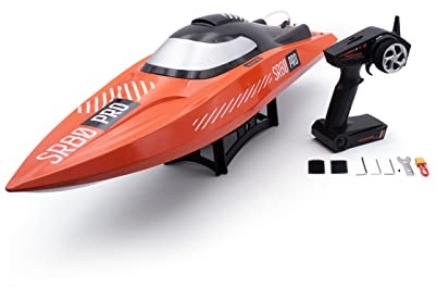 RC Speedboot SR80 Vector Pro Elektro Brushless Rennboot 4S ARTR Orange