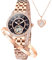 OLEVS Women’s Watch Automatic Diamond Tourbillon Luxury Fashion Stainless Steel Waterproof Luminous Wrist Watches for Ladies Gift Rose Gold/Starry Sky Blue/Silver