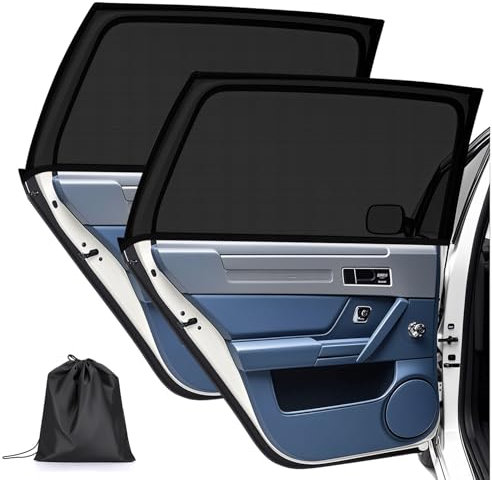 Parasol Coche Bebe,Parasol para Coche ProteccióN Solar para BebéS Y NiñOs (2 Unidades) ProteccióN UV Ventana Lateral Y Ventana De Coche Malla Transpirable contra El Calor Universal