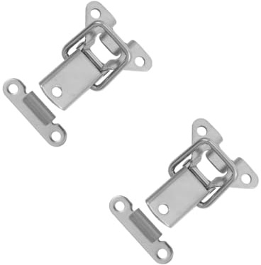 Tofficu 4pcs Suitcase Locks Locks Keys Bracket for Entry Door Catch Latch Toggle Hasps for Cabinet Box