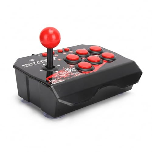 Sustvita Universal Fighting Stick per Switch, Game Fighting Joystick con 6 pulsanti di controllo, per PS3, per PC, per i giochi