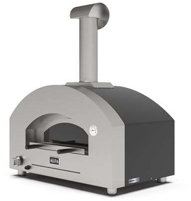 Alfa Forni Futuro 2 Pizze Hybrid Silber Schwarz