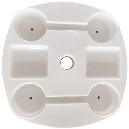 Qfdiwr Vassoio Per Ombrelloni Da Esterno,37×37×5 Cm Vassoio Da Esterno Per Tavolo Da Spiaggia Con Ombrellone,Tavolo Per Ombrellone Da Spiaggia,regolabile, Portatile, Comodo, Leggero