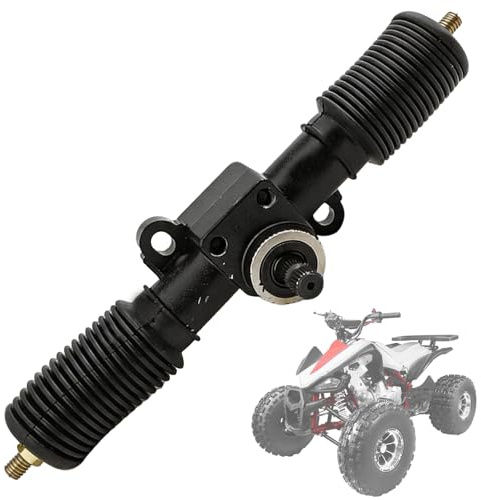 Ensemble de Crémaillère et Pignon de Direction, Assemblage de Boîte de Direction 30T de Kart, Installation Facile, 325mm Arbre de Direction pour Buggy Quad ATV Karting UTV Tricycle et Accessoires