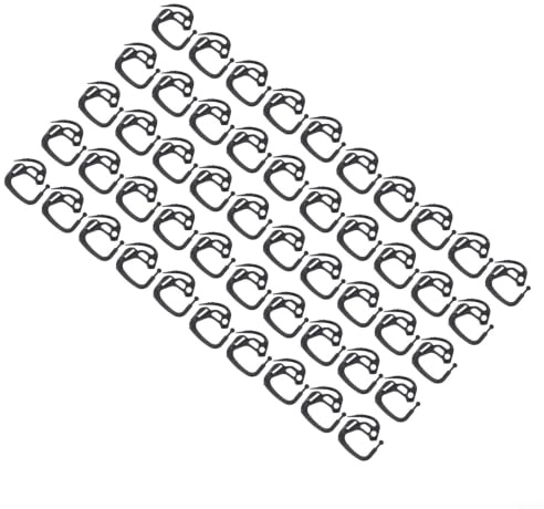 50pcs Plastic Shade Cloth Clips and Bird Netting Hooks for Garden Wire Mesh Fixings, Greenhouse Shade Clamps, Outdoor Fabric Sunshade Sail Attachments Black