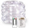 KINGCOO 100LED Lichterschlauch Seil Lichter, Wasserdichte 33ft/10M 8 Modi Batteriebetriebene Streifen Fee Lichterketten für Innen/Außen Garten Weihnachten Dekolicht(Weiß)