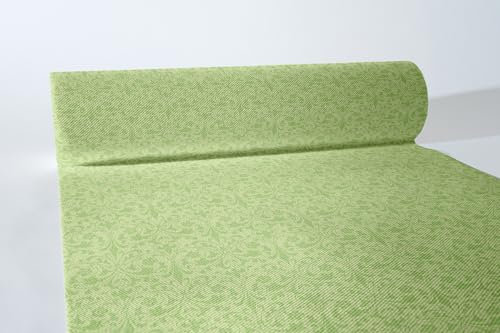 Sovie HORECA Linclass® Airlaid Tischläufer Janet | Pistazie | Ornamentik Design für Geburtstage | 40cmx24m | 1 Stück