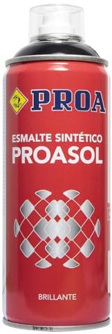 ESMALTE SINTÉTICO EN SPRAY. RAL 7022. 400 ML. Esmalte de secado rápido y gran dureza en spray. PROASOL. Proa.