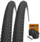Set: 2 x Continental Double Fighter III Reflex 27,5x2.00/50-584 + Conti SCHLÄUCHE Autoventil