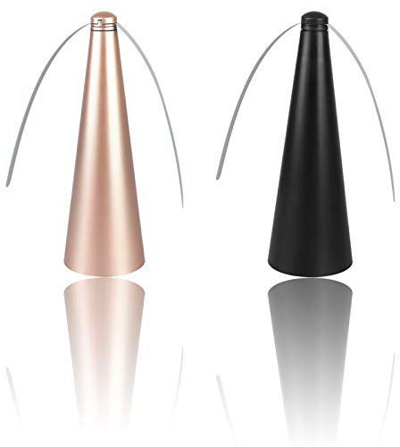 Haishell - 2 ventole scaccia mosche da tavolo, ventilatore portatile anti-mosca da tavolo, tiene lontano le mosche e gli insetti dal cibo