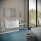 Kiamami Valentina Mobile bagno 80 cm con frontale curvo e due ante bianco lucido | Garda
