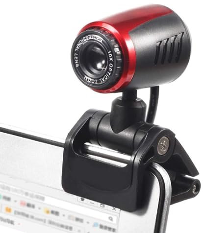 Nicoone Webcam with Microphone,USB 2.0 Clip-on Webcam,0.8 Megapixel Laptop Camera For Computer Laptop Desktop PC