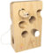 SCHMETTERLINE® Fädelspiel aus Holz – extra großes Fädelspielzeug – Montessori Motorik-Spielzeug für Kinder ab 2 Jahre – Fädel-Käse aus Natur-Buchenholz – Sicher, geprüft und schadstofffrei