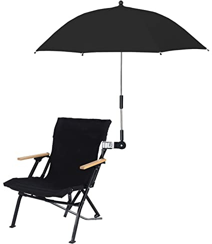 KWQBHW Parasol de chaise avec pince, 81,3 cm, parasol d'extérieur portable avec protection UV, pare-soleil réglable pour poussettes, fauteuils roulants, chaises de patio