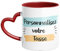 Woopers - Tazza a Cuore Rosso Personalizzata con 1 o 2 Foto e Scritte. Regalo Festa della Mamma
