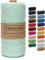 Likeecords Makramee-Schnur 2 mm x 220 Yards, farbiges Makramee-Seil, Baumwollseil, Makramee-Garn, Bunte Baumwoll-Bastelschnur zum Aufhängen, Pflanzenaufhänger, Basteln, Stricken (hellgrün)