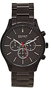 ESPRIT Herren-Uhren Analog Quarz One Size Schwarz 32023389