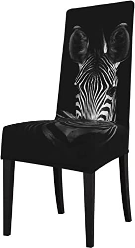Stuhlhussen Zebra bedruckter Sitzschutz Stretch Esszimmerstuhl Schonbezug Sitzbezug für Stühle