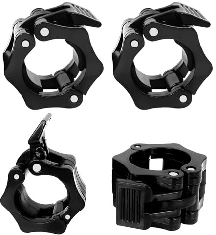 AMDZGLB 4 Stück Kurzhantelstange Schnellverschluss 30 mm Hantelverschluss Hantelstange Set Klemmen Verschluss Professionelle Hantelverschlüsse für Fitness Hanteln Langhantelstangen