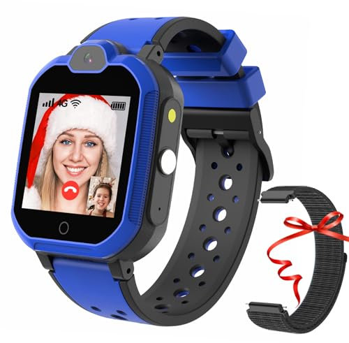 Orologio Smartwatch per Bambini, 4G GPS Telefono Smartwatch Intelligente per Ragazza e Ragazzo con Video Chiamata, WIFI, Fotocamera, SOS, Smart Watch Bambini 5-12 Anni Regalo